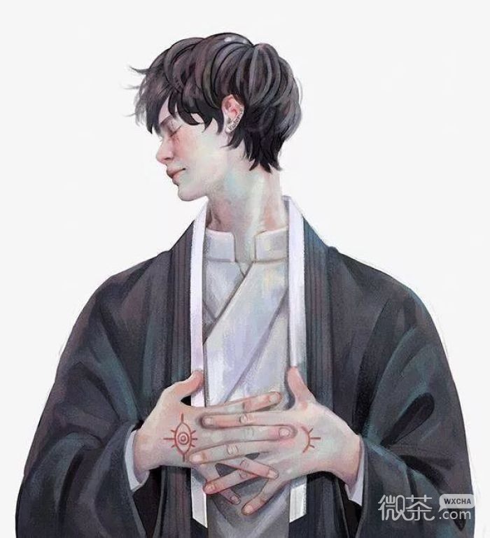 微信帅气阳光暖男二次元男头