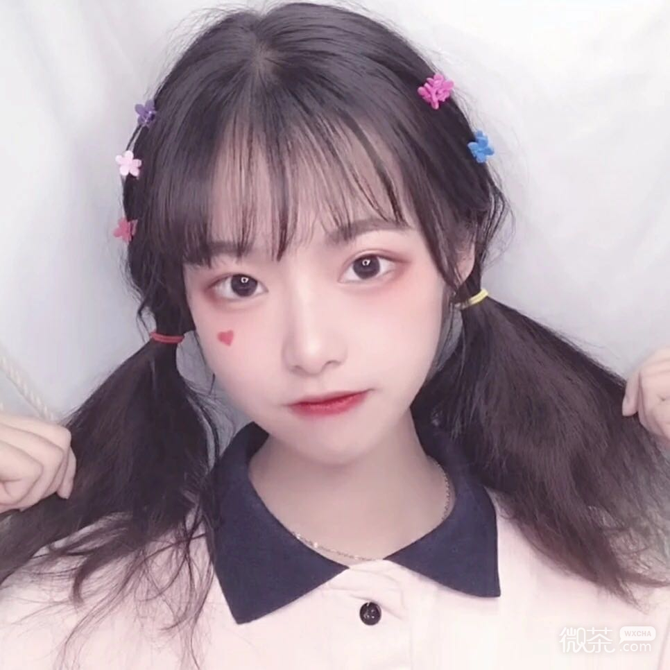 清新时尚好看微信女头