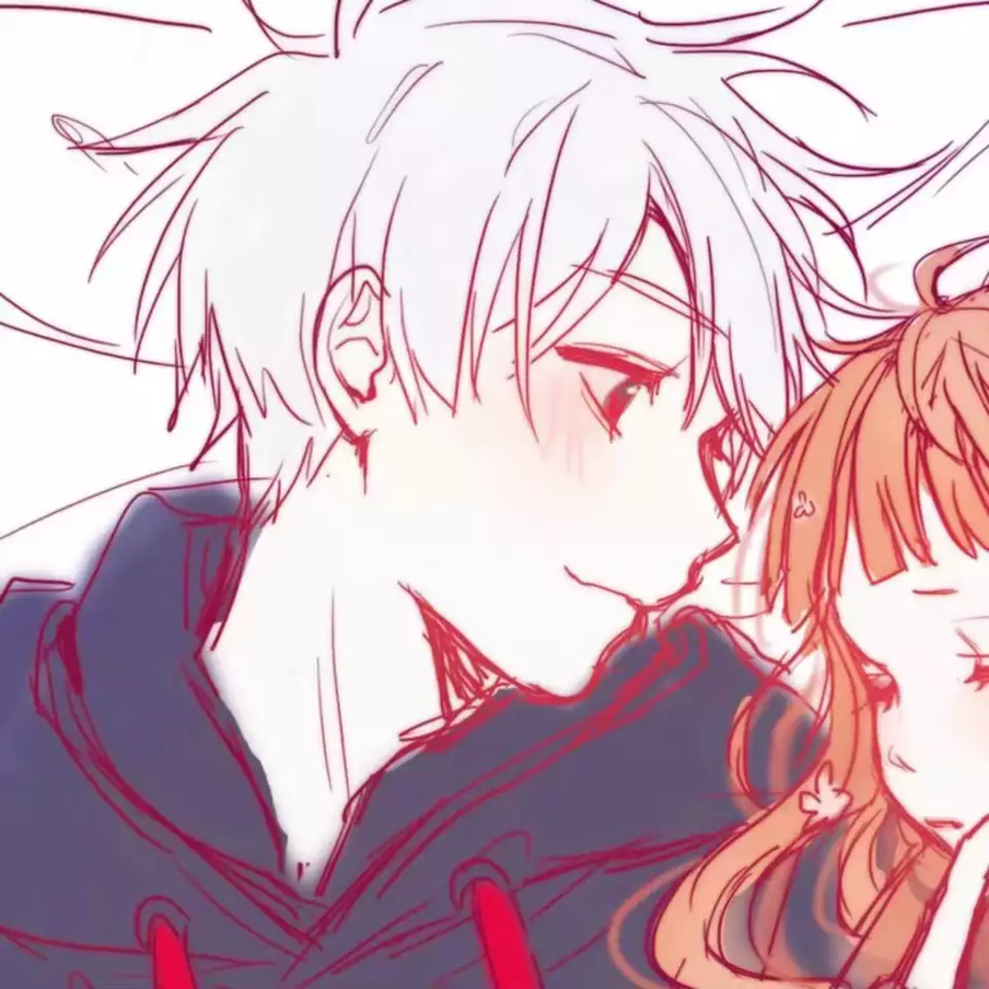 微信高清甜蜜好看二次元情侣头像