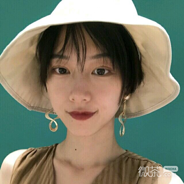 微信小清新气质迷人女头