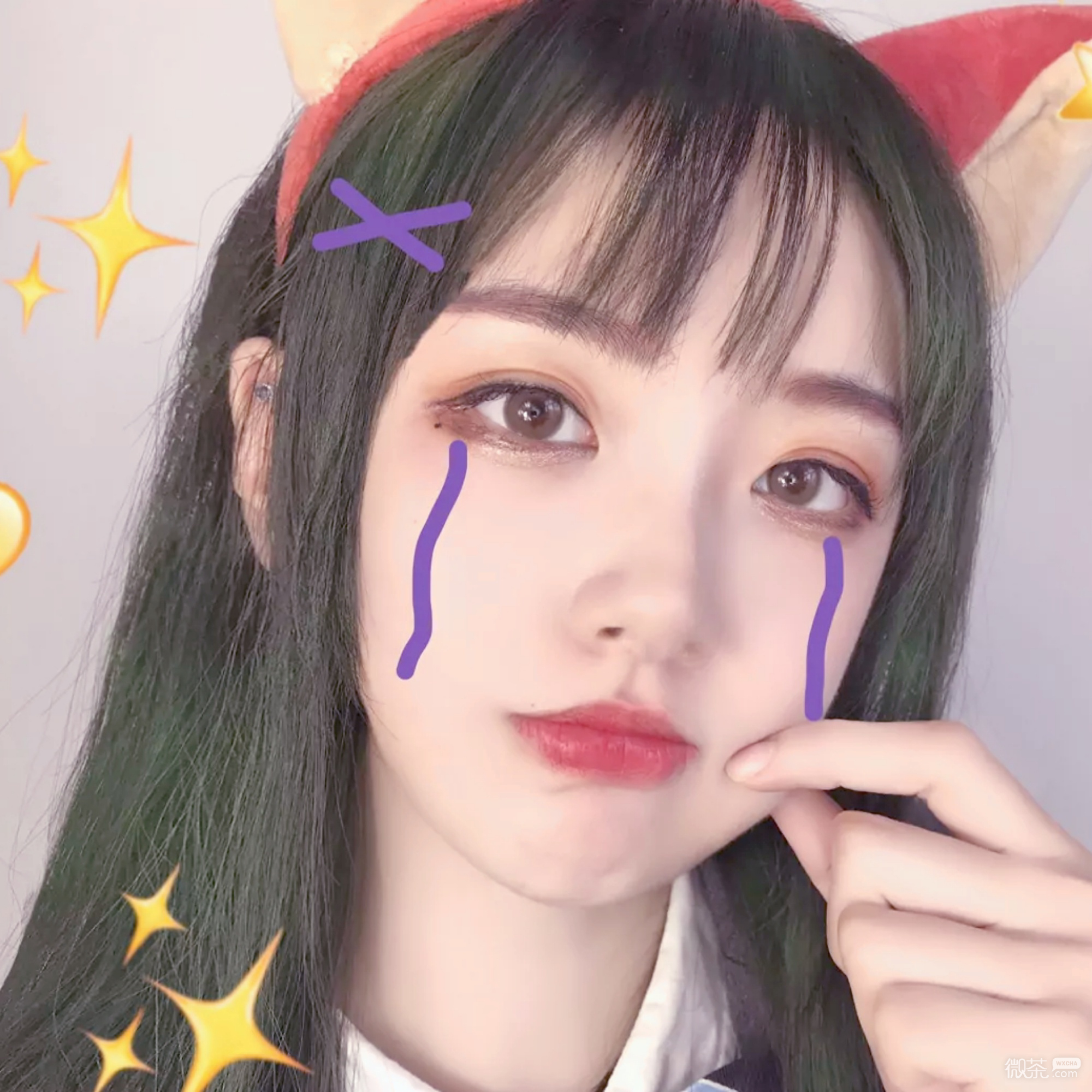 微信清新非主流性感迷人女头