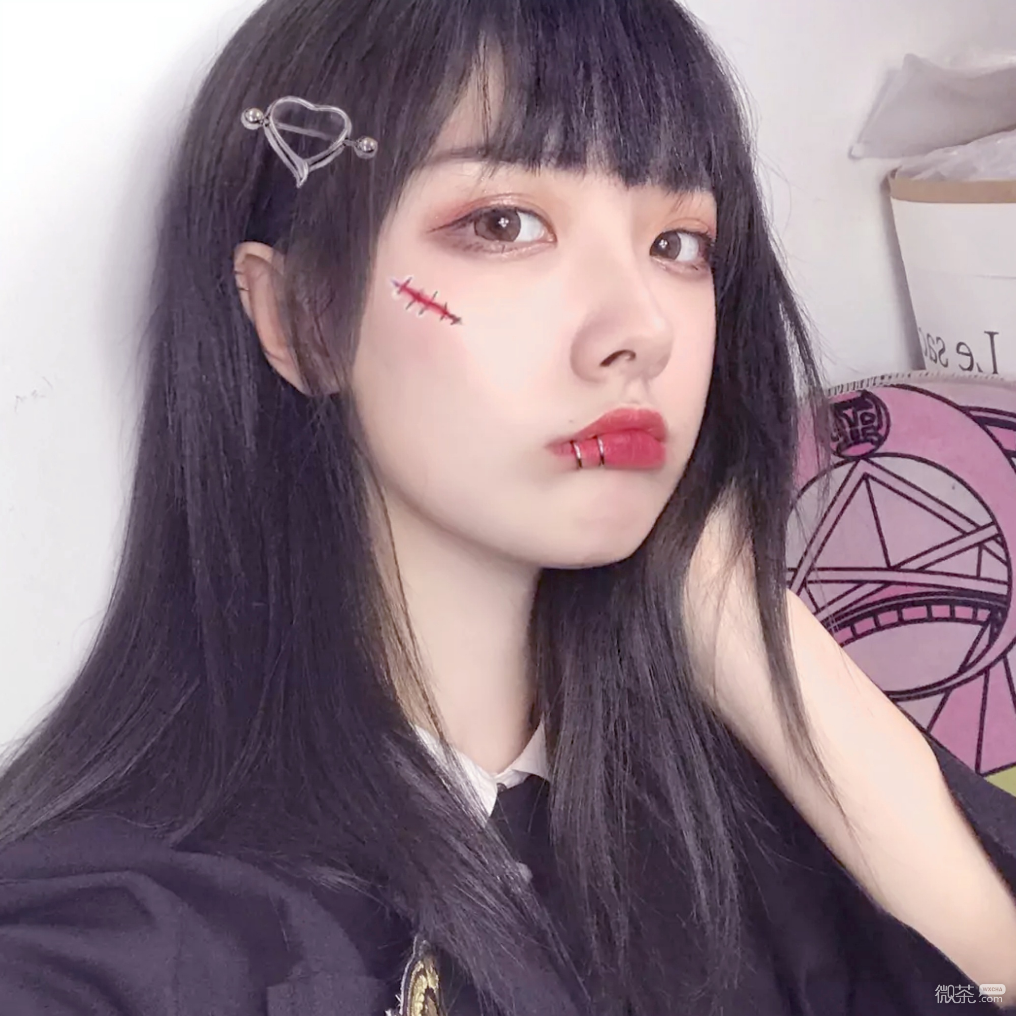 微信清新非主流性感迷人女头