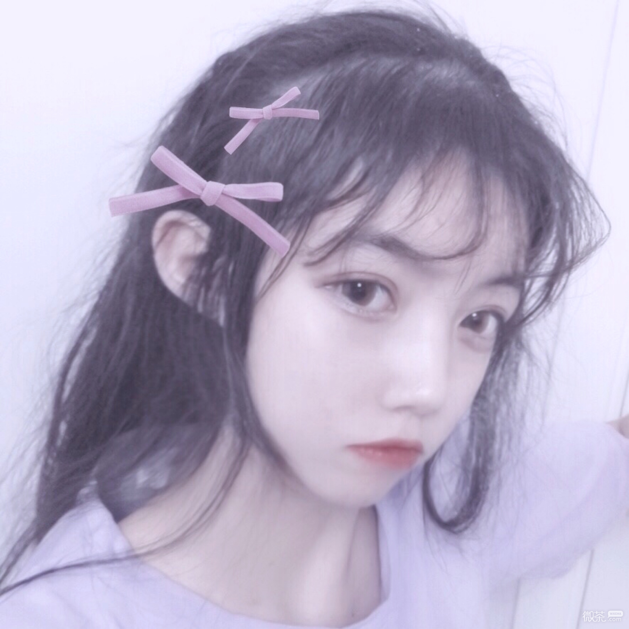 微信清新非主流性感迷人女头