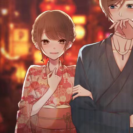 微信高清甜蜜好看二次元情侣头像