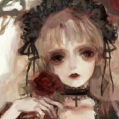 微信最新个性丧系卡通萝莉头下载