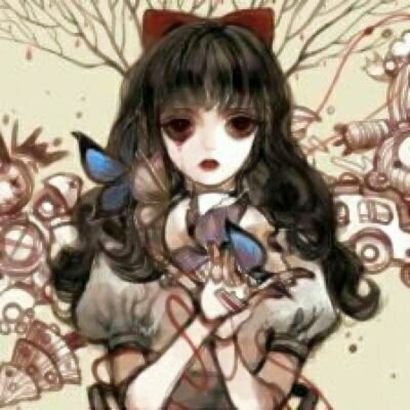 微信最新个性丧系卡通萝莉头下载