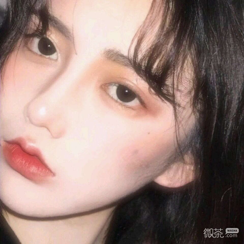 森系迷人微信清新女头