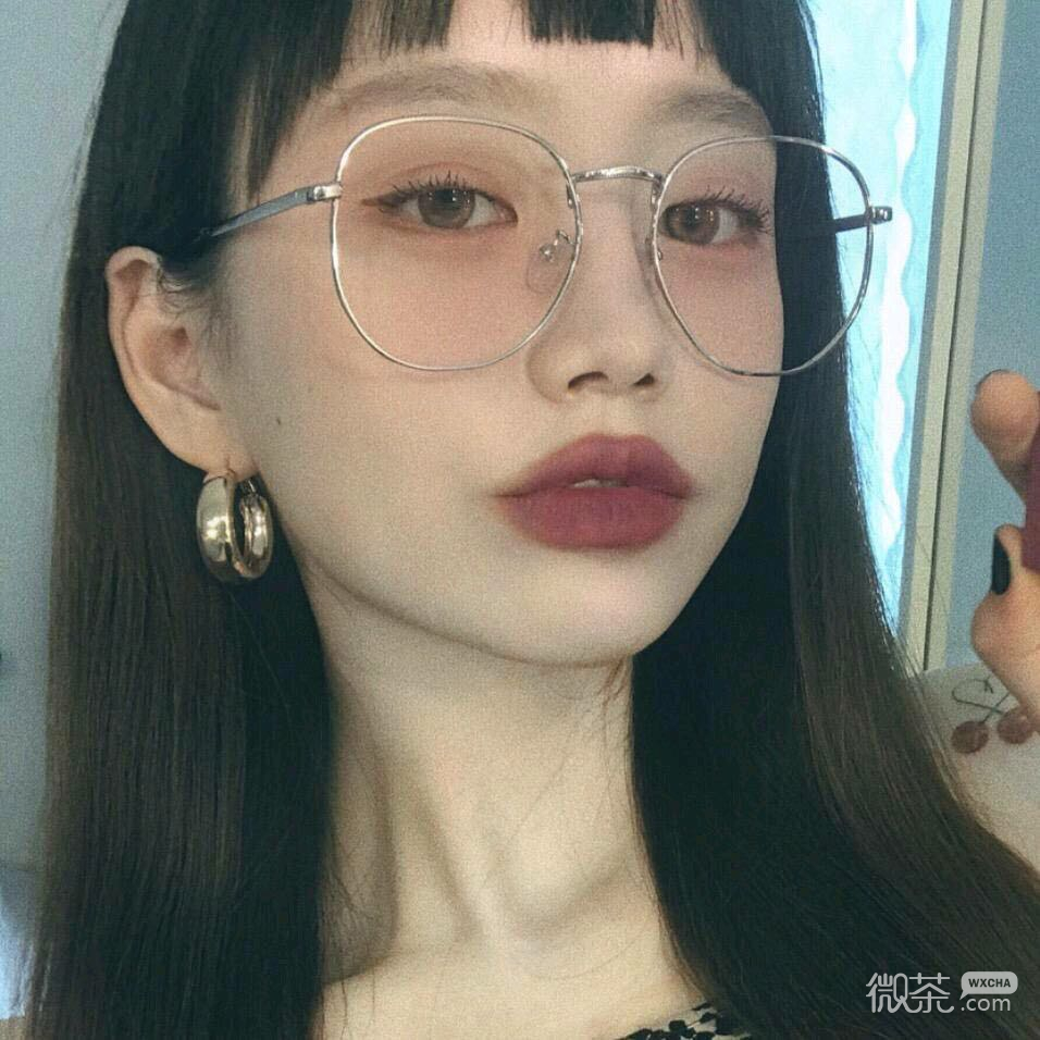 森系迷人微信清新女头