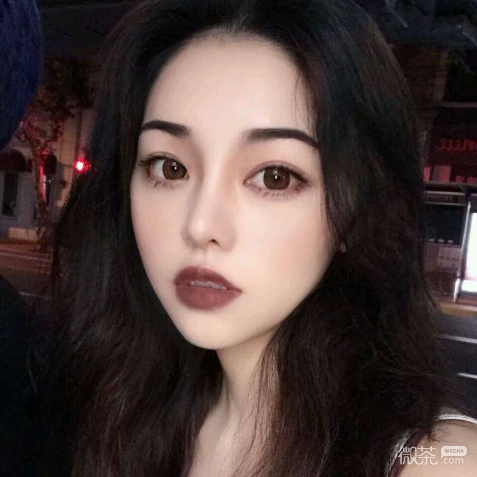 森系迷人微信清新女头