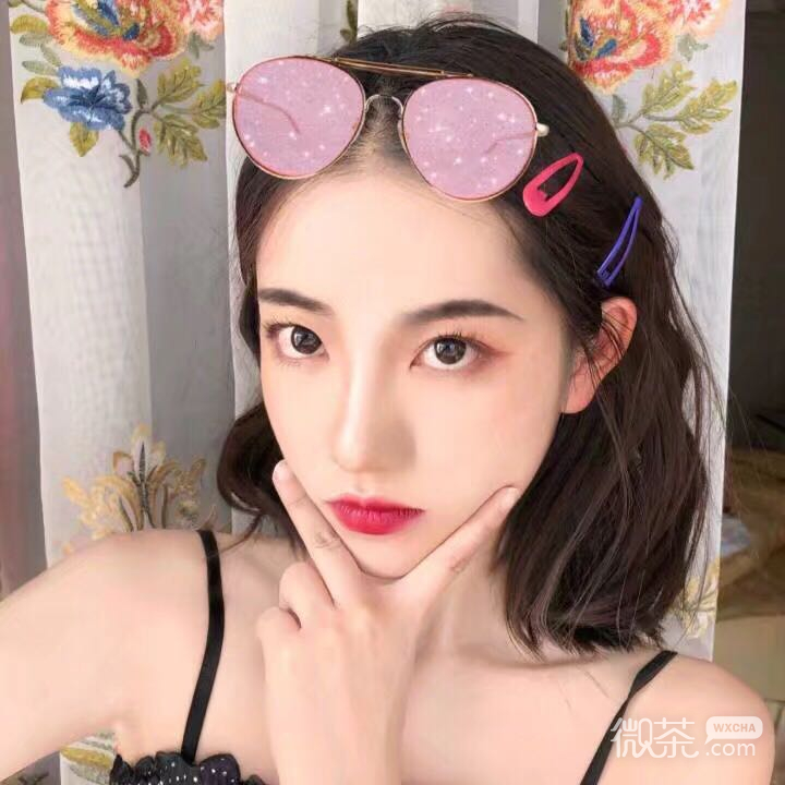 森系迷人微信清新女头