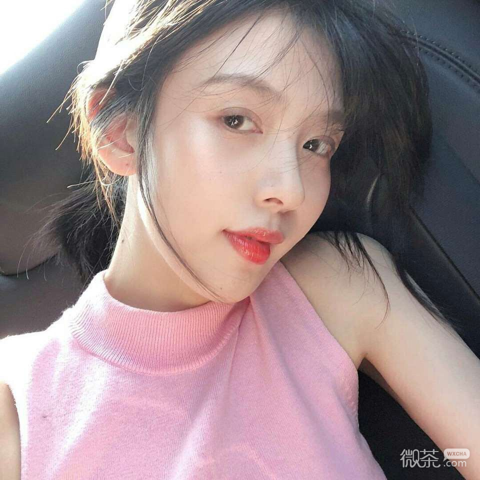 森系迷人微信清新女头