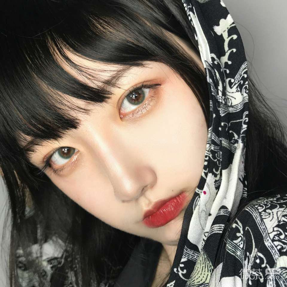 森系迷人微信清新女头