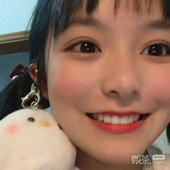 森系迷人微信清新女头