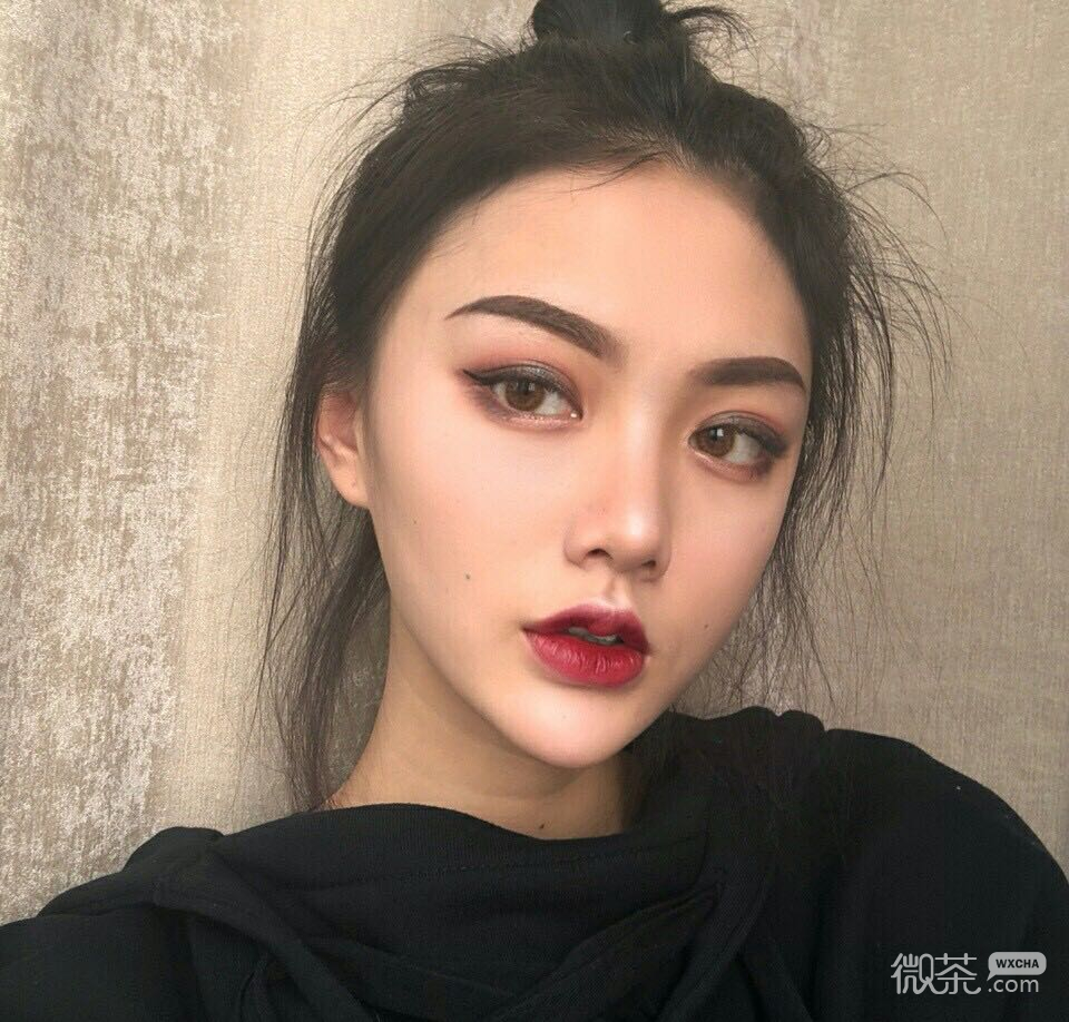 森系迷人微信清新女头