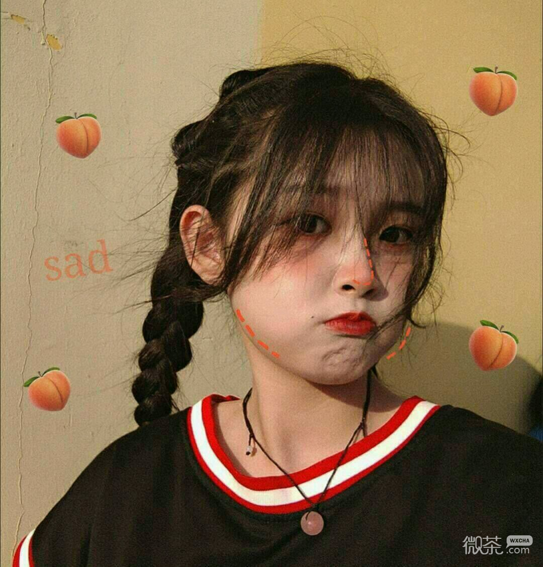 微信清新洒脱高颜值女头