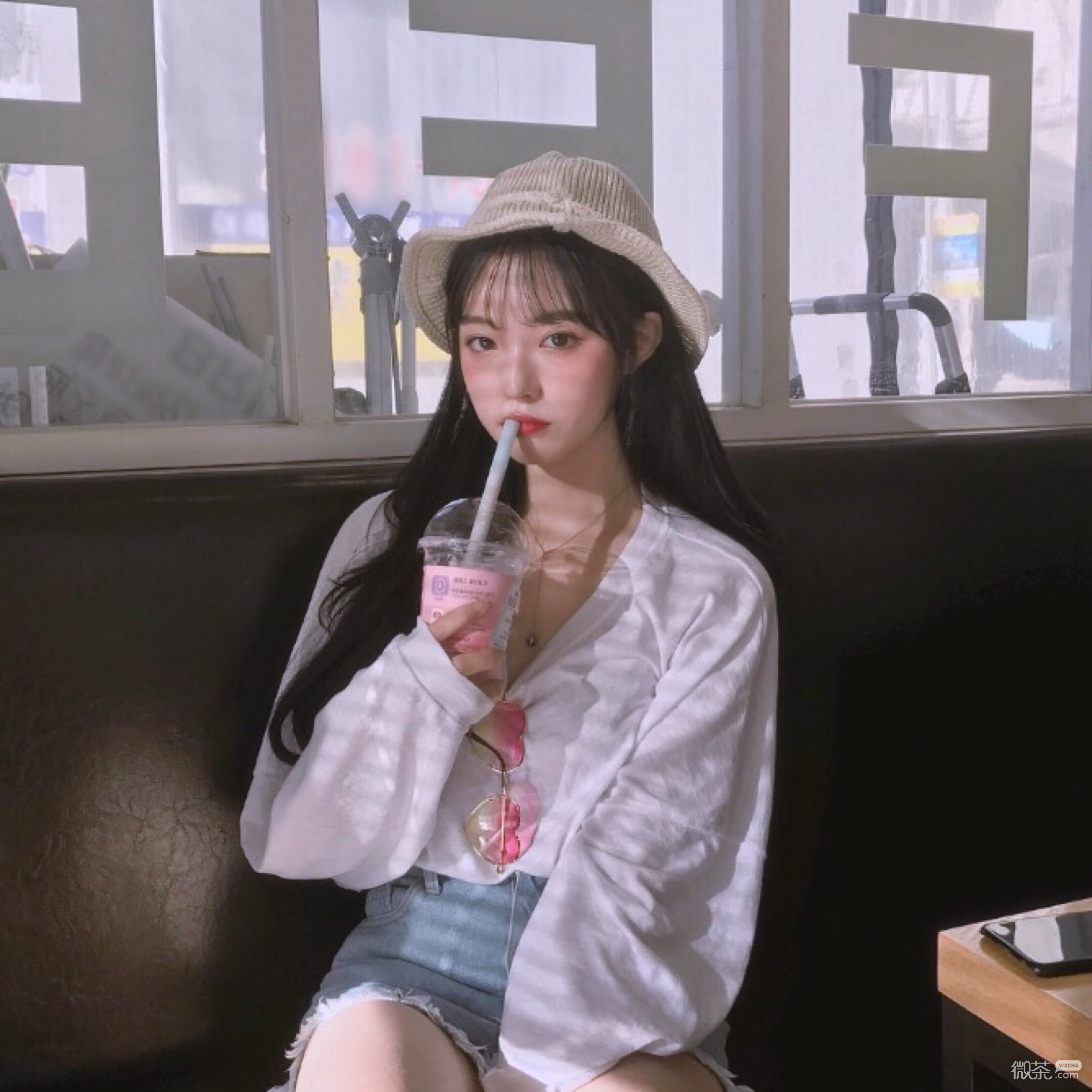 微信清新唯美时尚女头