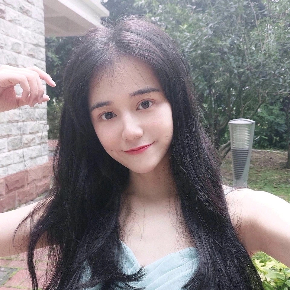 微信清纯森系性感好看女头