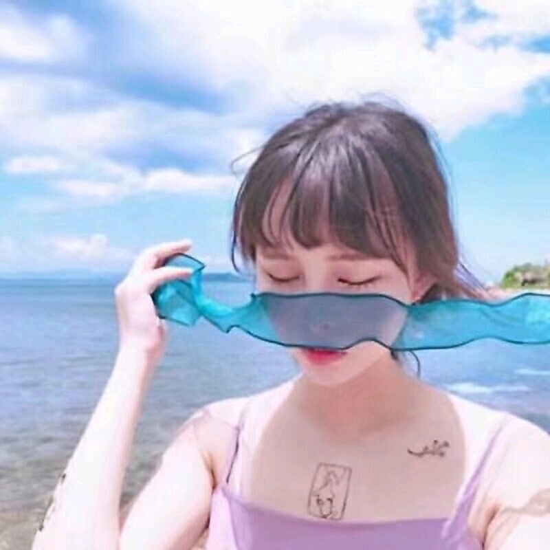 微信清纯森系性感好看女头