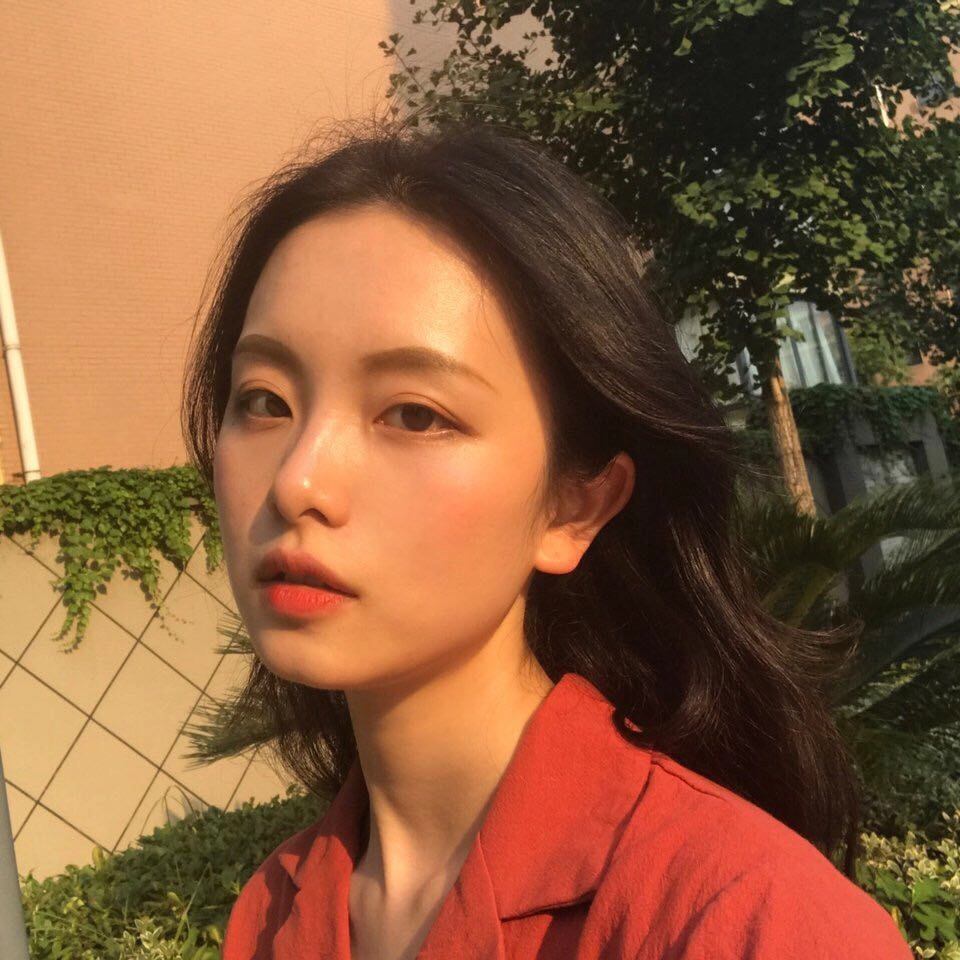 微信清纯森系性感好看女头