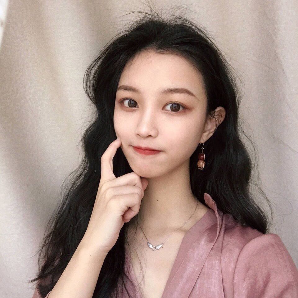 微信清纯森系性感好看女头