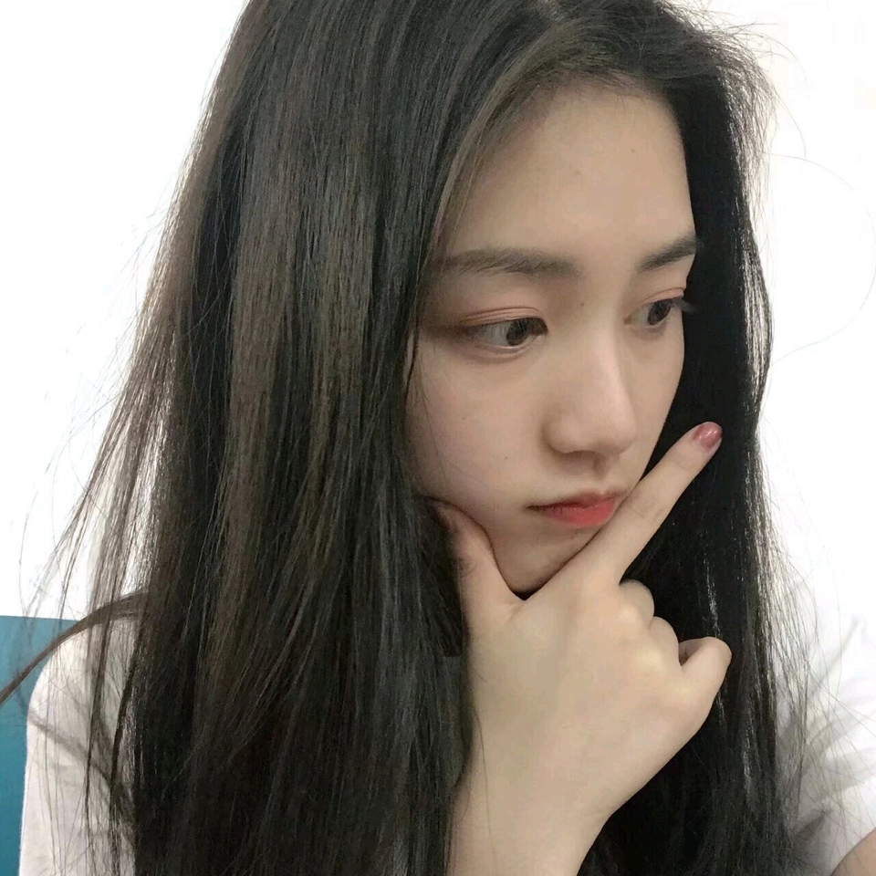 微信清纯森系性感好看女头