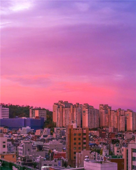 微信梦幻唯美落日朋友圈配图