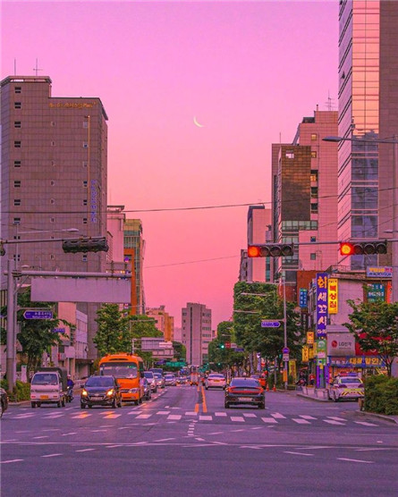 微信梦幻唯美落日朋友圈配图