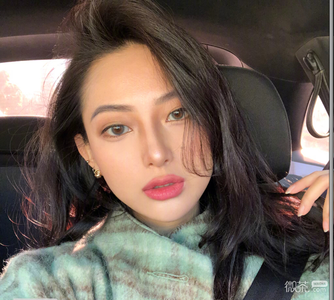 清新长发文艺性感微信女头