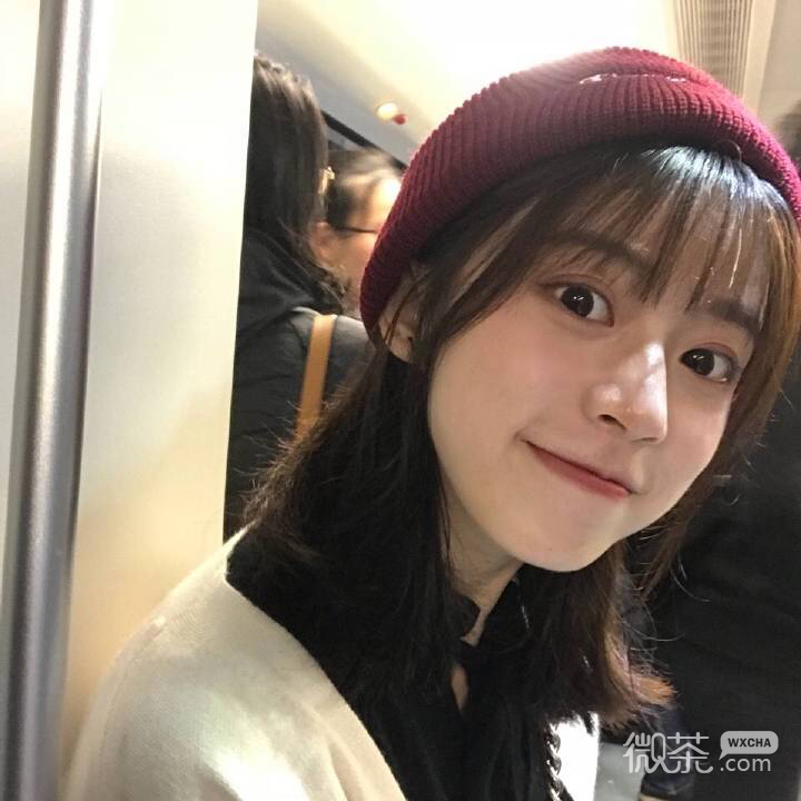 微信简洁粉嫩清新好看女头