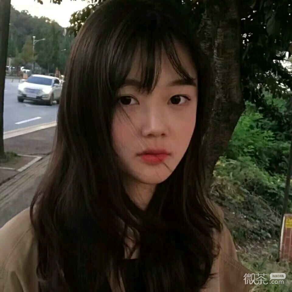微信简洁粉嫩清新好看女头