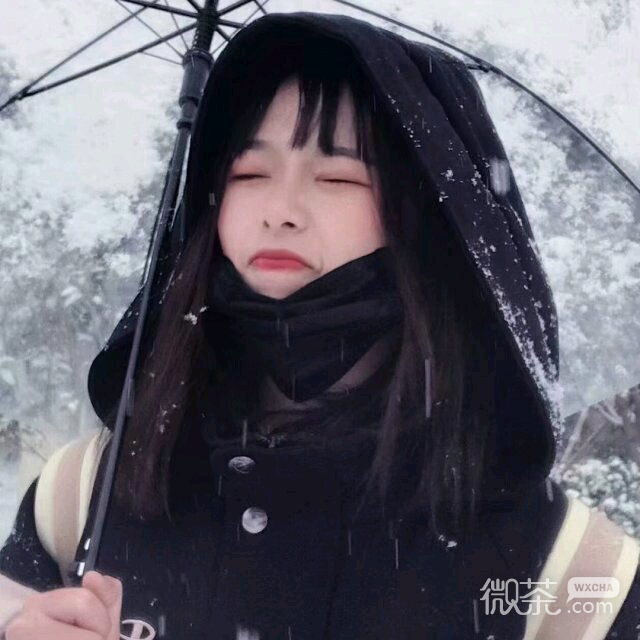 微信简洁粉嫩清新好看女头