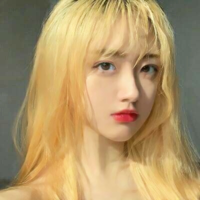 美丽个性的微信最新彩色头发女生头像下载