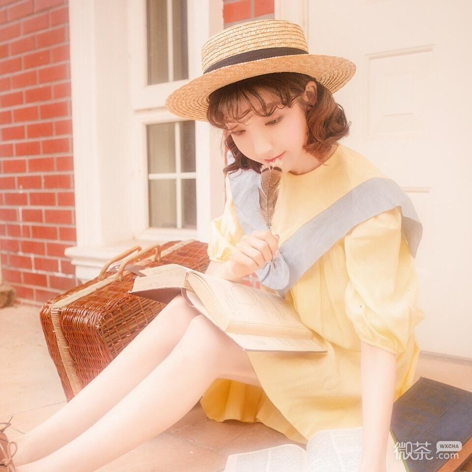 清新阳光可爱微信女头