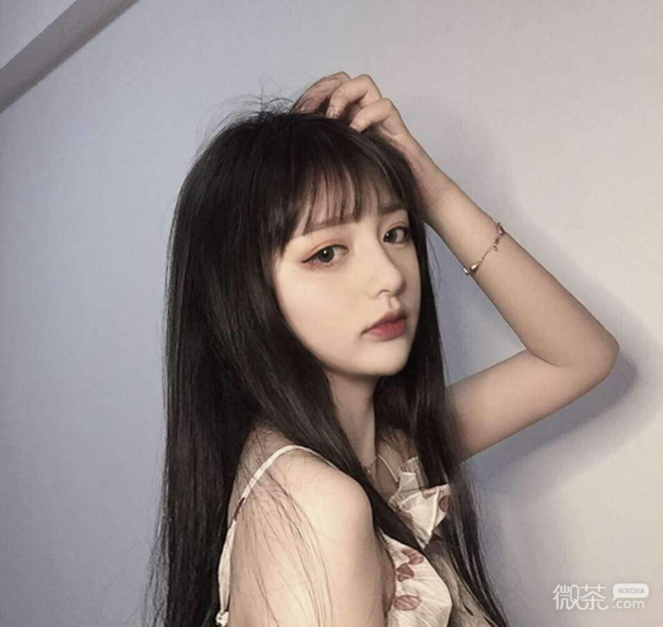 微信清新可爱好看女头