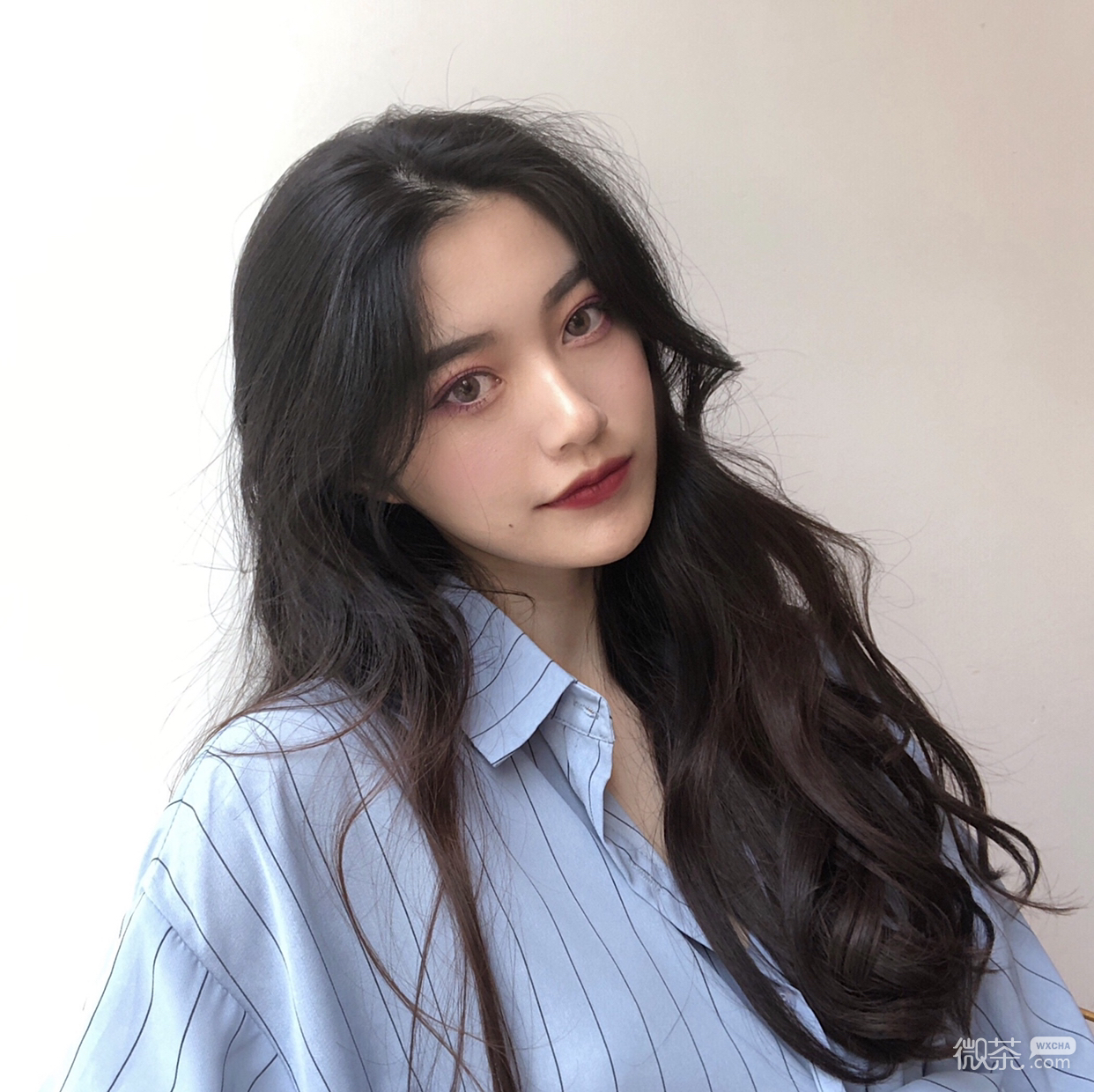 微信好看高颜值时尚长发女头