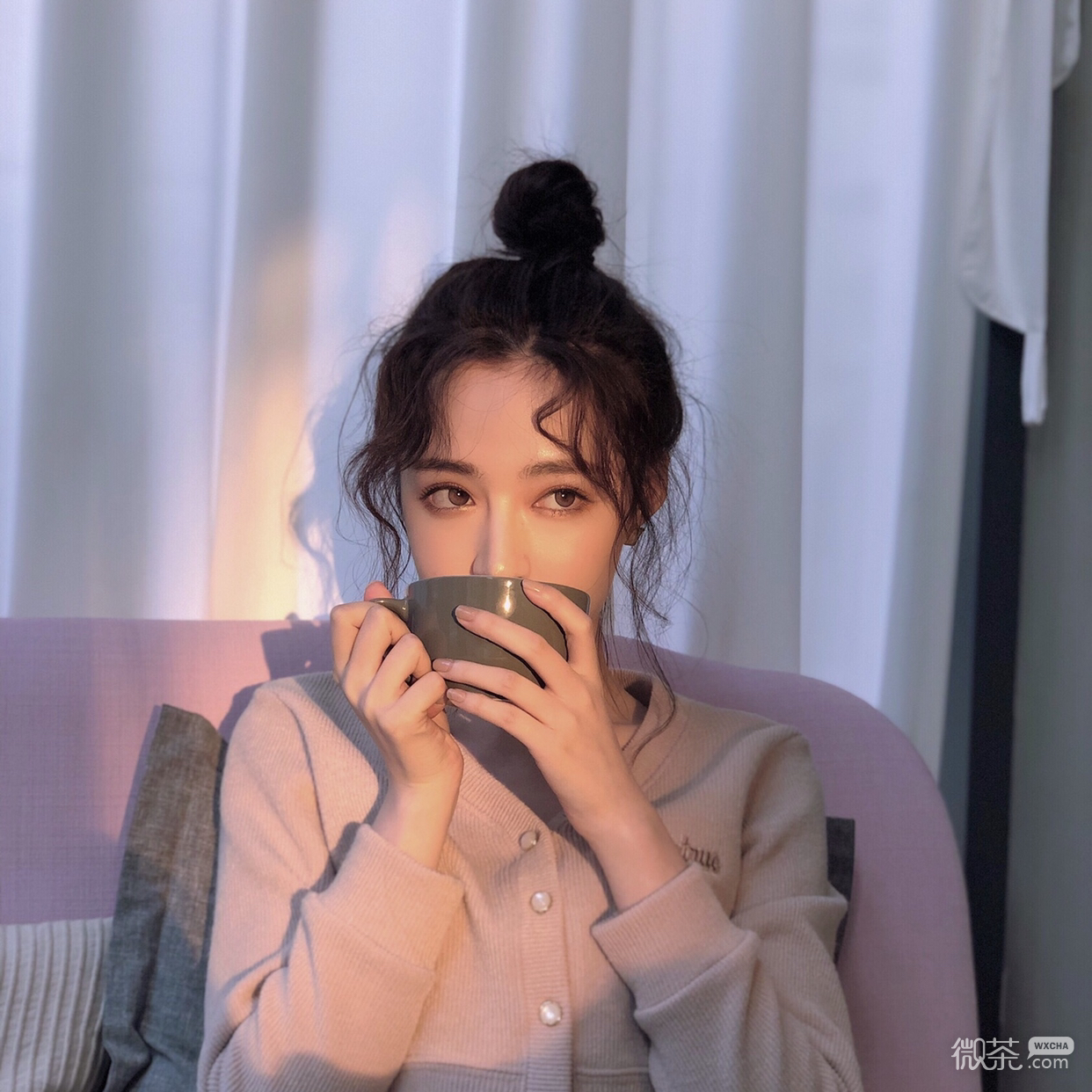 微信清新时尚御姐女头