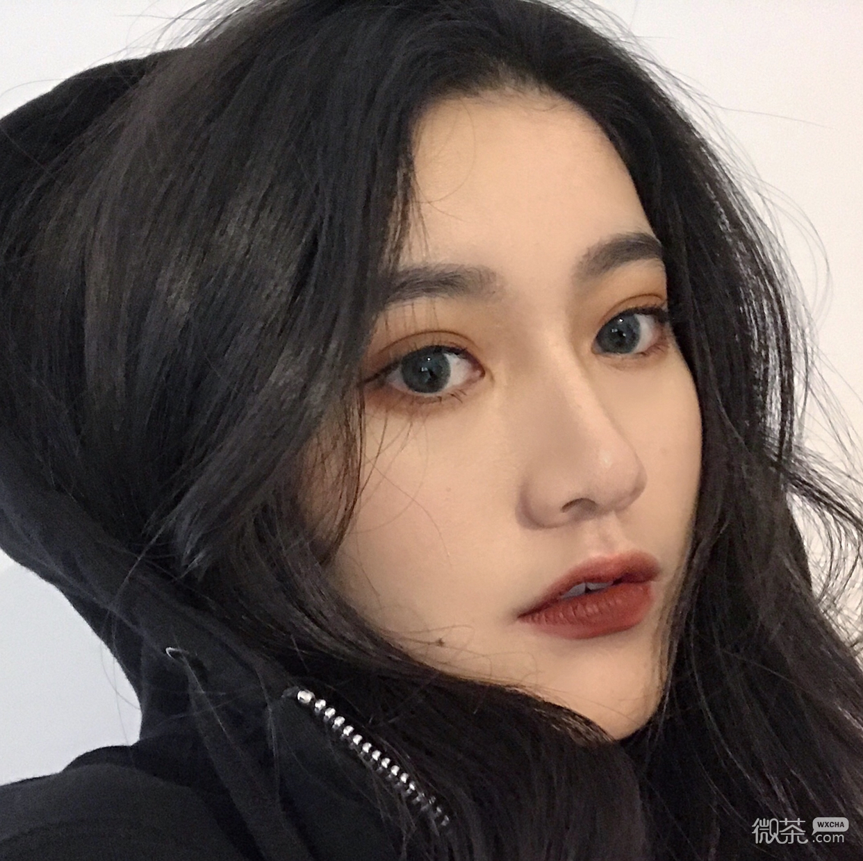微信好看高颜值时尚长发女头