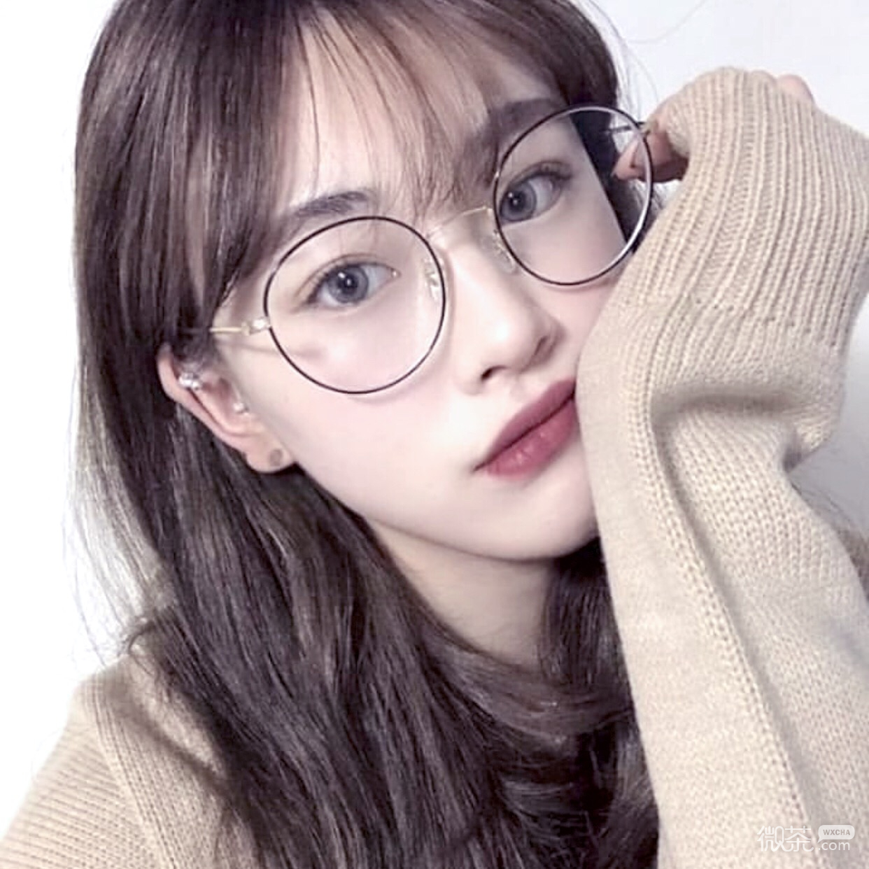 微信粉嫩清纯洒脱女头