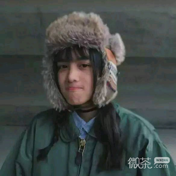 微信可爱长发女头