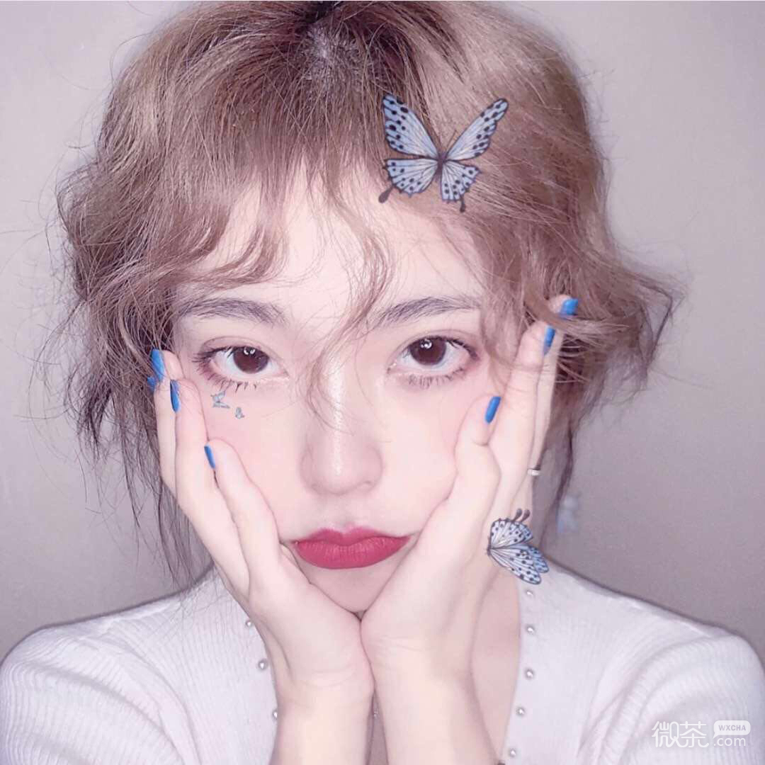 微信清纯可爱时尚好看女头