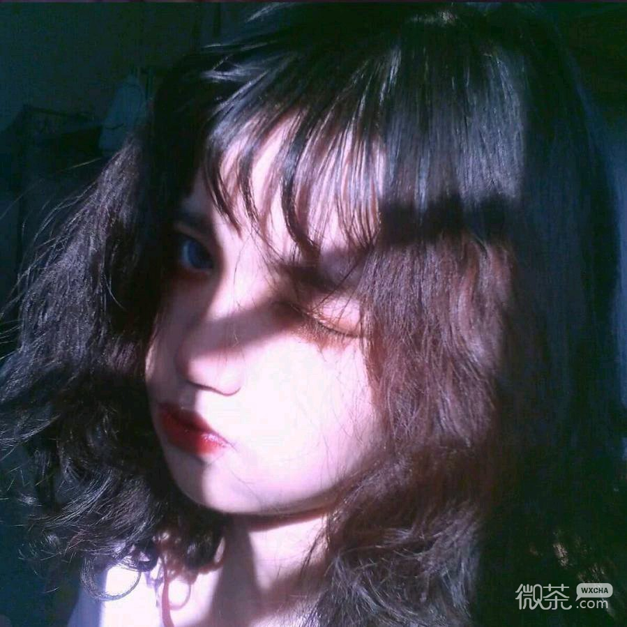 微信可爱长发女头