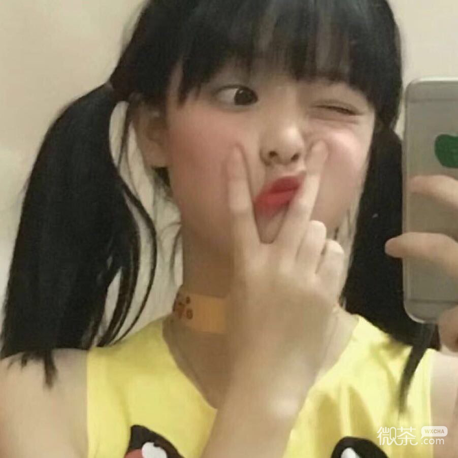 微信高颜值俏皮短发女头