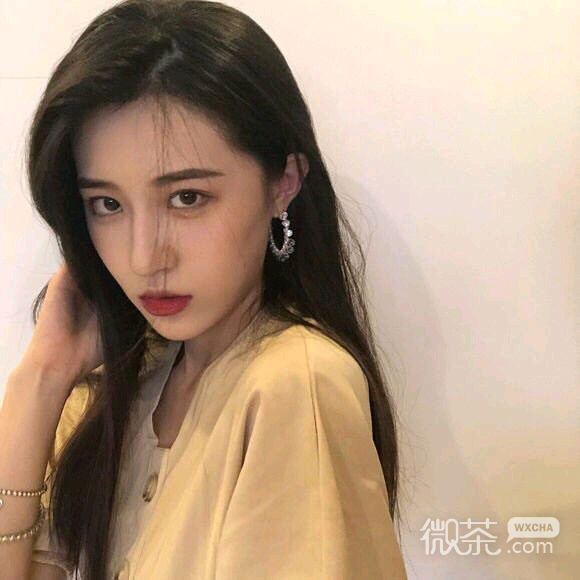 微信清纯可爱长发女头