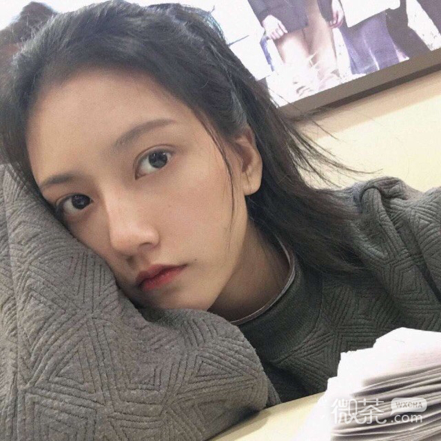 微信清纯可爱长发女头