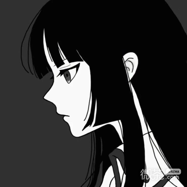 微信清纯可爱长发女头