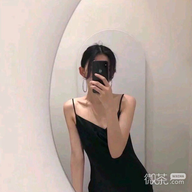 微信清纯可爱长发女头