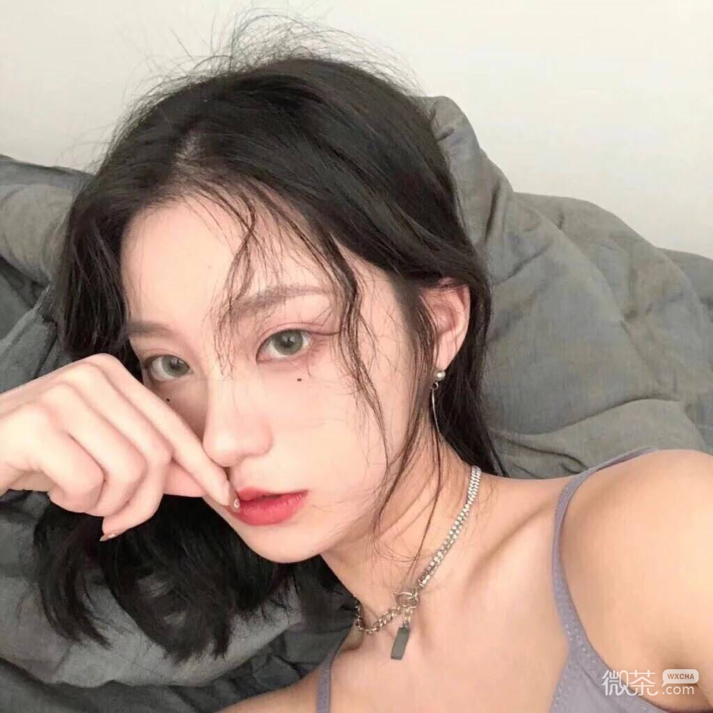 微信清纯可爱长发女头