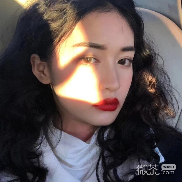 微信清纯可爱长发女头