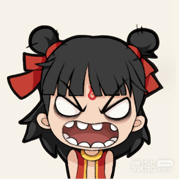 可爱搞怪的小哪吒系列微信头像合集下载
