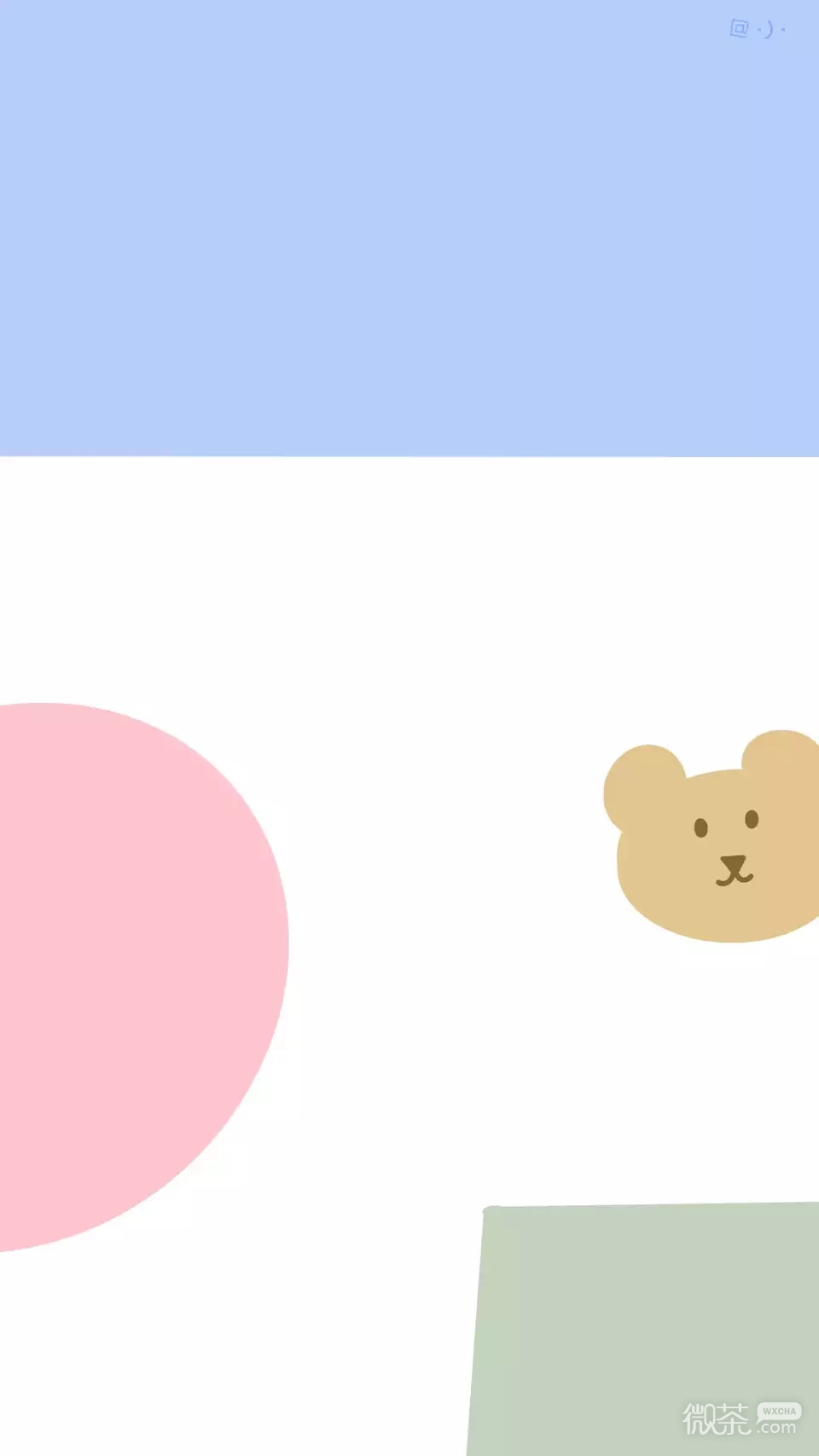 微信简约少女手机壁纸